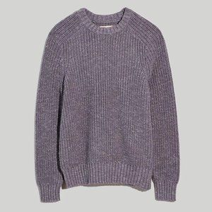 Madewell Men's Oversized Fisherman Sweater — S Grey Marl